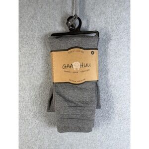 Gaa Huu Leggings Womens Medium Gray Knit Jogger Elastic Waist Stretch Casual
